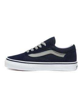 Zapatillas Vans JN Old Skool Azul Para Niño Y Niña