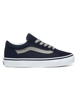 Zapatillas Vans JN Old Skool Azul Para Niño Y Niña