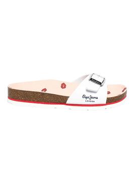 Sandalia Pepe Jeans Bio Basic Blanco Para Niña