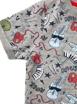 Camiseta Name It Darock Gris para Niño 