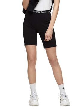 Shorts Ciclistas Calvin Klein Milano Negro Mujer