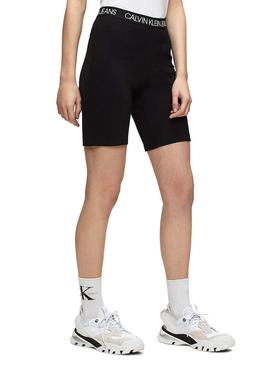 Shorts Ciclistas Calvin Klein Milano Negro Mujer