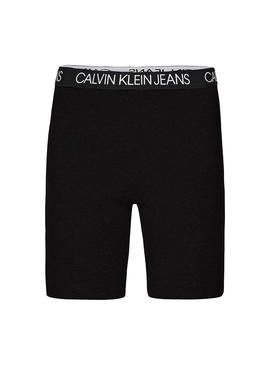 Shorts Ciclistas Calvin Klein Milano Negro Mujer