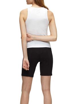 Camiseta Calvin Klein Monogram Sporty Blanco Mujer