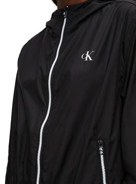 Chaqueta Calvin Klein Jeans Large Logo Negro Mujer