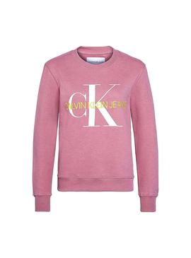 Sudadera Calvin klein Vegetable Dye Rosa Mujer