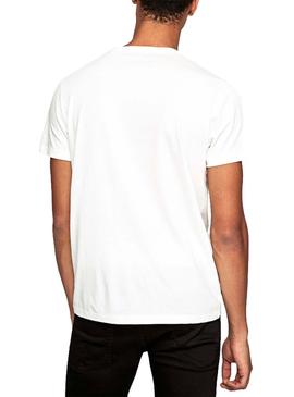 Camiseta Pepe Jeans Marke Blanco para Hombre
