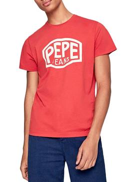 Camiseta Pepe Jeans Earnest Rojo para Hombre