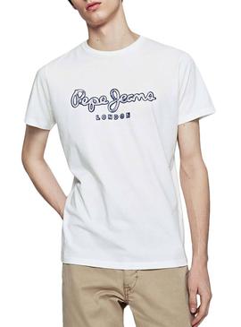 Camiseta Pepe Jeans Merton Blanco para Hombre