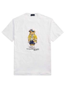 Camiseta Polo Ralph Lauren Polobear Blanco Hombre