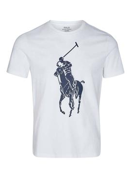 Camiseta Polo Ralph Lauren Big Pony Blanco Hombre
