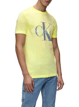 Camiseta Calvin Klein Vegetable Monogram Amarillo