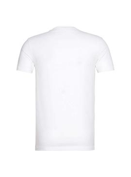 Camiseta Calvin Klein Jeans Vertical Blanco Hombre