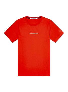 Camiseta Calvin Klein Jeans Organic Rojo Hombre