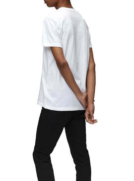 Camiseta Calvin Klein Organic Logo Blanco Hombre