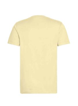 Camiseta Calvin Klein Organic Logo Amarillo Hombre