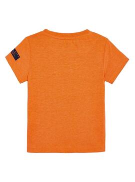 Camiseta Mayoral Car Naranja para Niño