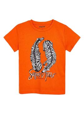 Camiseta Mayoral Safari Naranja para Niño