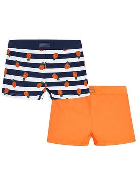 Bañador Mayoral Stripes Naranja para Niño