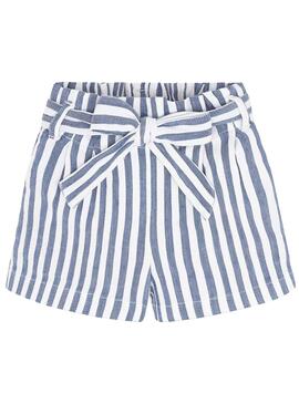 Short Mayoral Rayas Azul para Niña