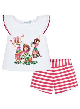 Conjunto Mayoral Exotic Rojo para Niña