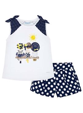 Conjunto Mayoral Topos Azul para Niña