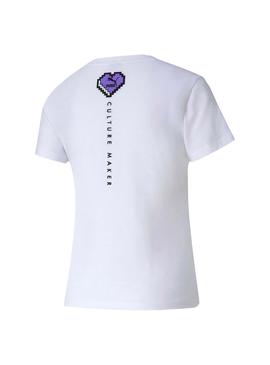 Camiseta Puma Digital Love Blanco para Mujer