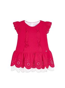 Vestido Mayoral Openwork Fucsia para Niña