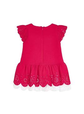 Vestido Mayoral Openwork Fucsia para Niña