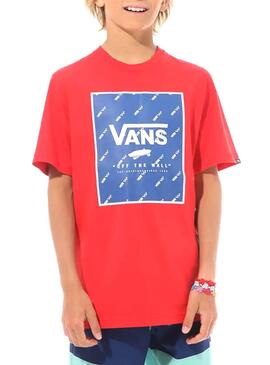 Camiseta Vans Racing Rojo para Niño