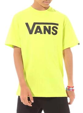 Camiseta Vans Classic Verde para Niño
