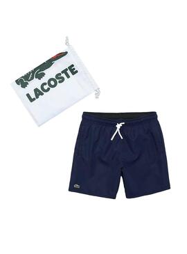 Bañador Lacoste Basic Azul para Niño