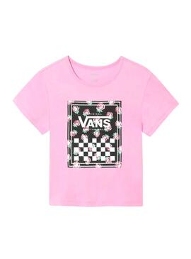 Camiseta Vans Boxed Rosa para Niña