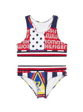 Bikini Tommy Hilfiger Patchwork Multi para Niña