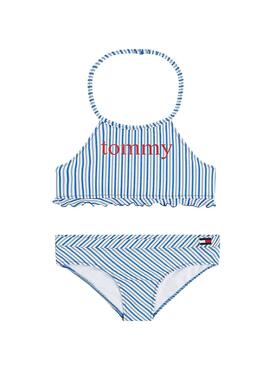 Bikini Tommy Hilfiger Stripes Azul para Niña