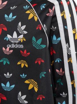 Sudadera Adidas Multilogo Negro para Niña