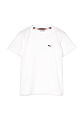 Camiseta Lacoste Basic Blanco para Niño