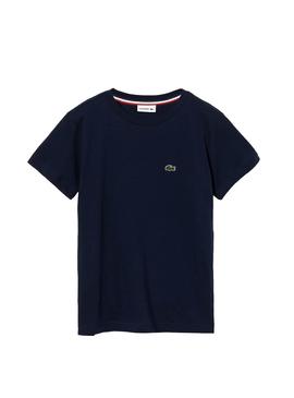 Camiseta Lacoste Basic Azul Marino para Niño