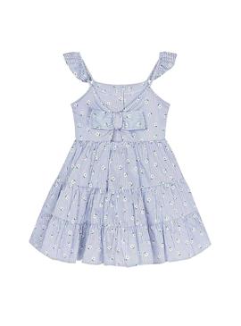 Vestido Mayoral Margaritas Azul Niña