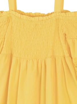 Vestido Mayoral Embroidery Amarillo para Niña