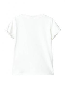 Camiseta Name It Fastripa Blanco para Niña