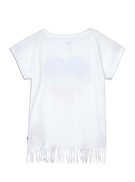 Camiseta Levis Fringe Blanco para Niña