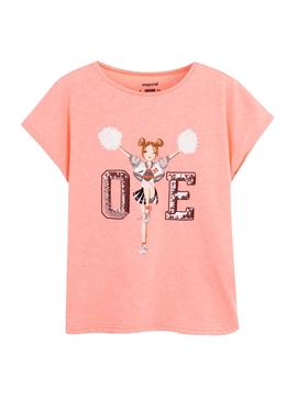 Camiseta Mayoral Cheer Rosa para Niña