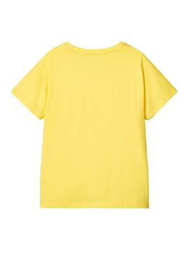 Camiseta Name It Delilah Amarillo para Niña