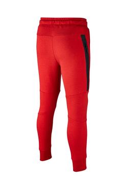 Pantalon Nike Tech Fleece Rojo