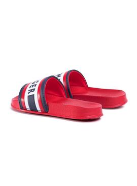 Chanclas Tommy Hilfiger Letter Rojo para Niño