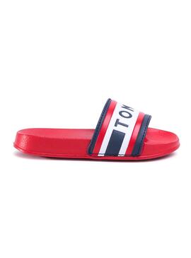 Chanclas Tommy Hilfiger Letter Rojo para Niño