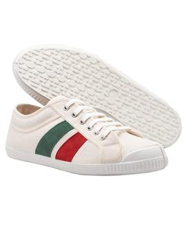 Zapatillas El Ganso Squash Canvas Blanco Hombre