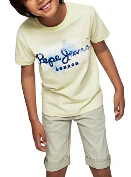 Camiseta Pepe Jeans Golders Amarillo para Niño