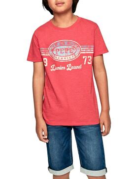 Camiseta Pepe Jeans Ado Rojo para Niño